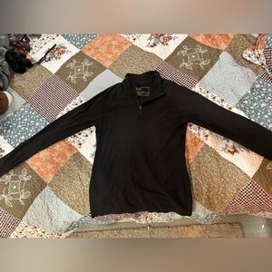 Figs Black Seamless Salta 1/4 Zip Up
